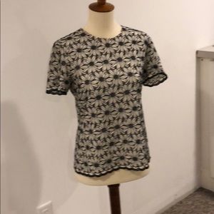 Embroidered Daisy top